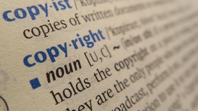 copyright dictionary