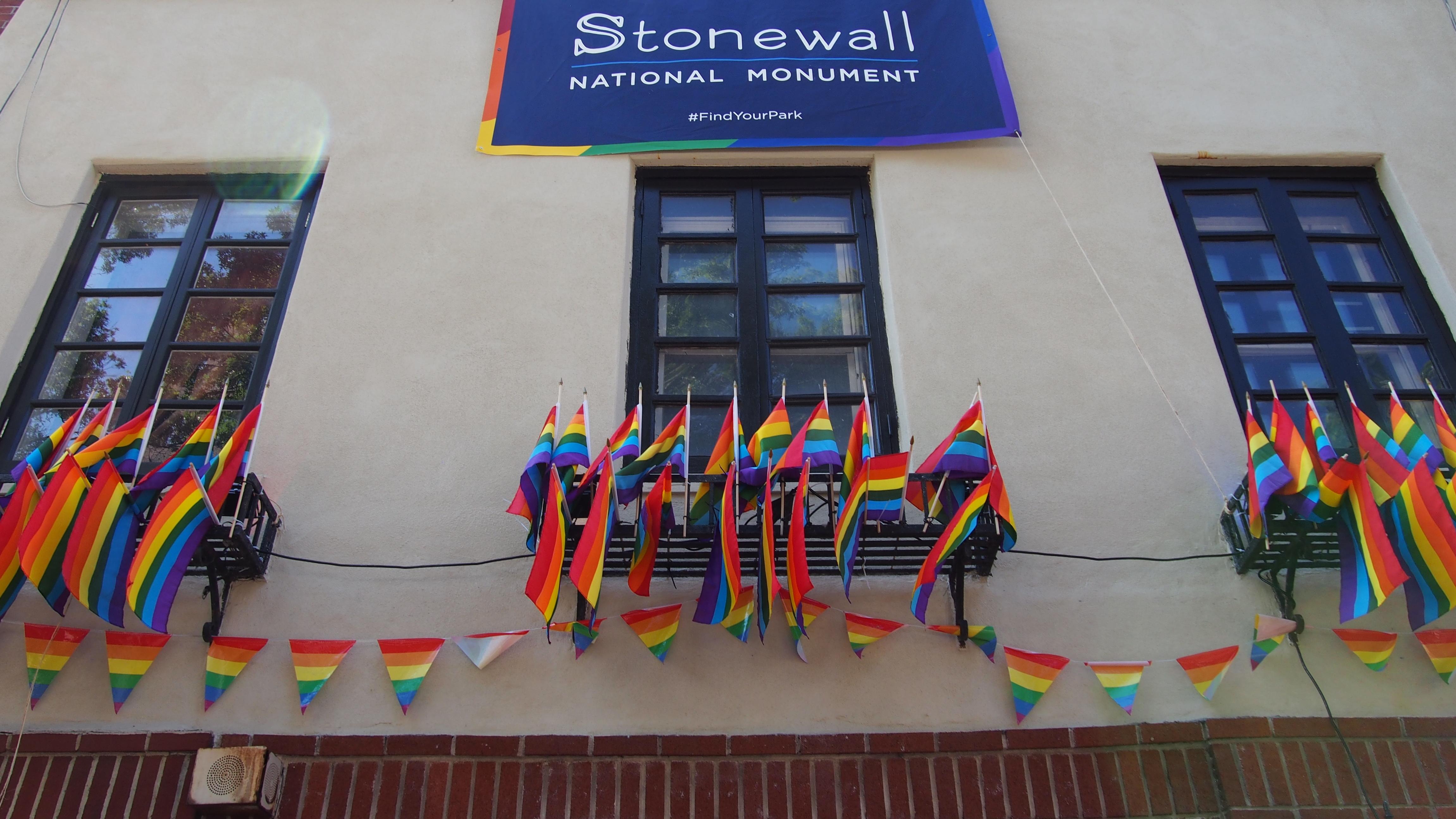 The Stonewall National Monument on June 25, 2016, the day after its declaration as a national monument by President Barack Obama
